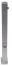 Absperrpfosten -Bollard- 70 x 70 mm aus Edelstahl, umlegbar, wahlweise mit Ösen
