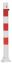 Modellbeispiel: Absperrpfosten -Bollard- umlegbar mit Profilzylinderschloss, zum Aufdübeln, beschichtet (Art. 476uzb)