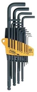 Winkelschraubendrehersatz 13-tlg, Kugelköpfe, SW 0,05-3/8 Zoll, CV-Stahl, ProStar-Halter