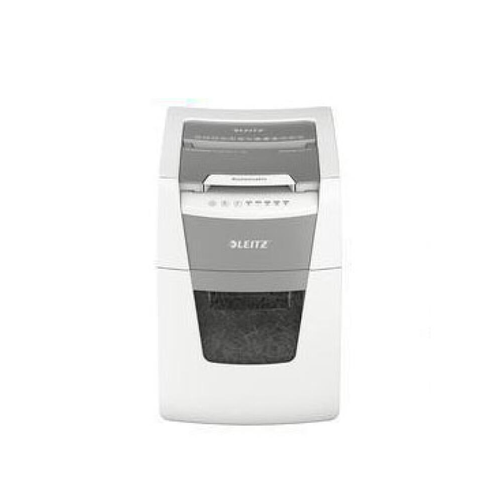 Leitz Aktenvernichter IQ Autofeed SmallOffice 100, vollautomatisch, P-5, 100 Blätter, weiß