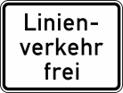 Verkehrszeichen 1026-32 StVO, Linienverkehr frei
