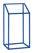 Modellbeispiel: Müllsackständer -Cubo Aurelio- für 240 Liter in enzianblau (Art. 17049)