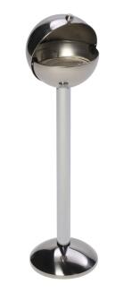 Zigarettenascher 'Cubo Julio' 5 Liter aus Edelstahl, zur Standbefestigung