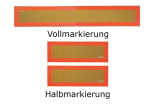 Heckmarkierungen Hart-Aluminium oder Hochreflexfolie, ECE 70, f. Anhänger o. Auflieger