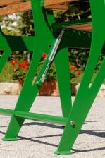 Detailansicht: Sitzbank -Comfort- Gasdruckfeder erleichtert das Hinsetzen und Aufstehen (Art. 20807)