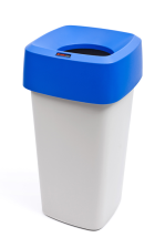 Modellbeispiel: Abfallbehälter -Modo eckig-, 50 Liter in blau (Art. 37785)