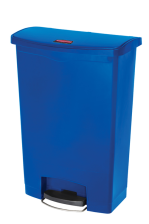 Modellbeispiel: Abfallbehälter -Slim Jim Step-On- Rubbermaid 90 Liter mit Fußpedal, blau (Art. 39038)
