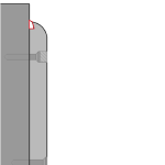 Silikonfuge (wandseitig), Länge 2060 mm für Wandschutz -Defend-