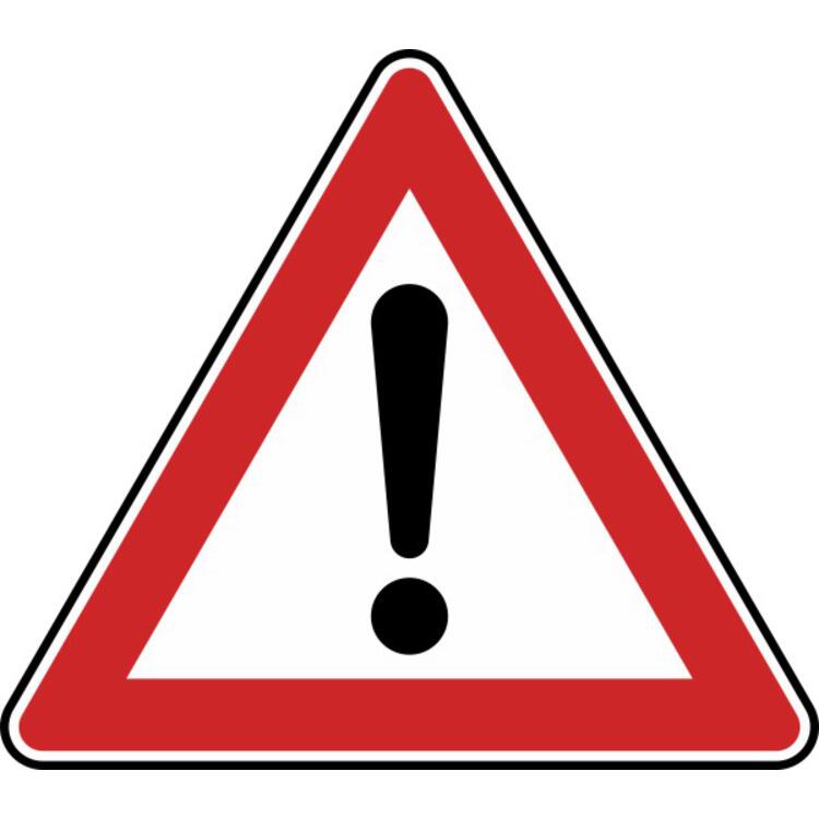 Modellbeispiel: VZ Nr. 101, Gefahrstelle