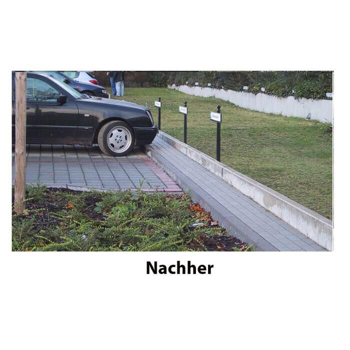 Parkplatzbeschilderung PSIGN ′Kiel′, Stahl-Stilpfosten ø 60 mm, Höhe über Flur ca. 900 mm -