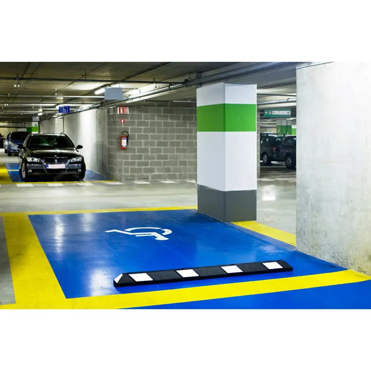 Parkplatzabgrenzung/Anfahrschwelle ′ParkIt′, Länge 550, 900, 1200 oder 1800 mm, Höhe 100 mm - Anwendungsbeispiel als Radstop (Art. 12845):