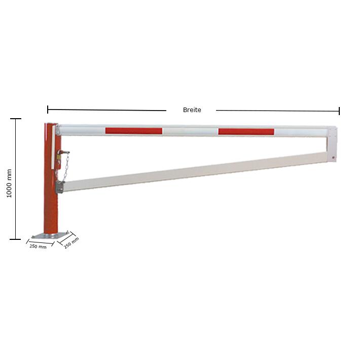 Technische Ansicht: Wegesperre -Alpha 145- (Art. 13744)