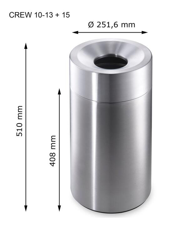 Technische Ansicht: Modelle CREW 10-13 + 15