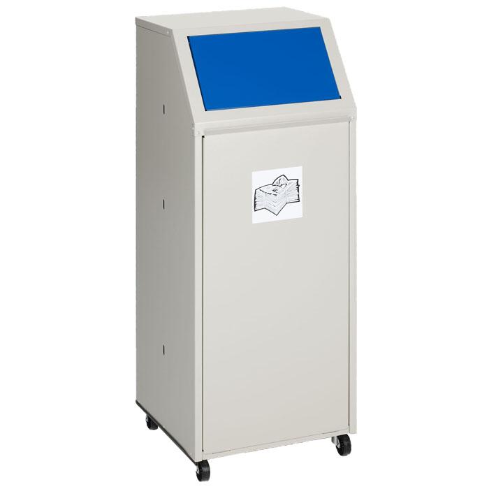 Abfallbehälter ′Cubo Roberto′ 69 Liter aus Stahl, wahlweise stationär oder fahrbar