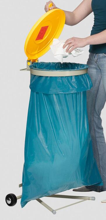 Anwendungsbeispiel: Praktische Wertstoffsortierung dank farbigen Deckeln