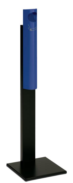 Modellbeispiel: Zigarettenascher -Cubo Pepita- 3,5 Liter, aus Stahl, mit Standfuß, in enzianblau