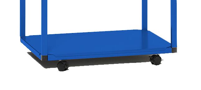 Modellbeispiel: Fahrwerksatz für Müllsackständer -Cubo Aurelio- in enzianblau, für 240 Liter (Art.