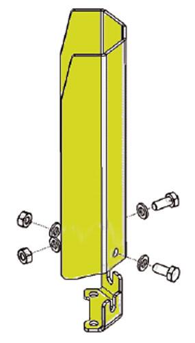 Technische Ansicht: Fertigung des Rammschutzwinkels