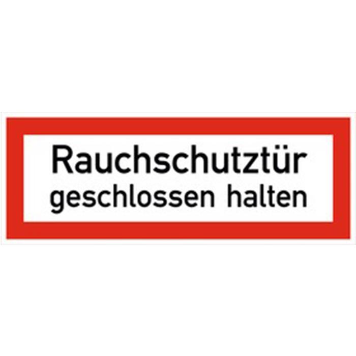 Modellbeispiel: Hinweisschild Rauchschutztür geschlossen halten Art. 21.2861