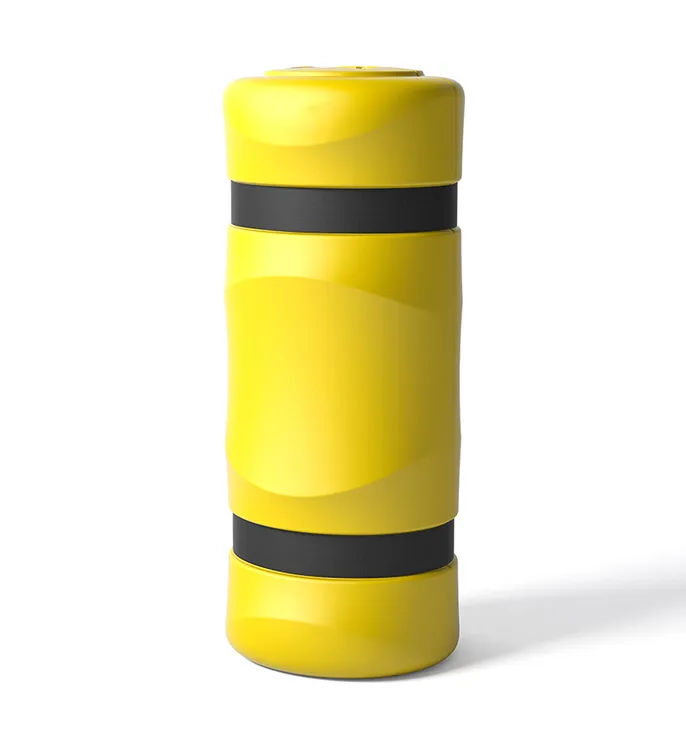 Säulenanfahrschutz ′Bounce Three′, HDPE, für eckige Säulen, Säulenmaß 100-150mm, Höhe 1100mm - Modellbeispiel: Säulenanfahrschutz -Bounce Three- ...