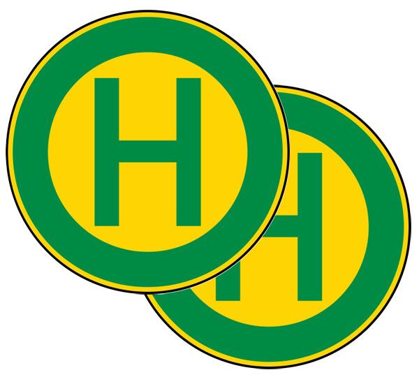 Modellbeispiel: VZ Nr. 224-40 (Haltestelle, doppelseitig)