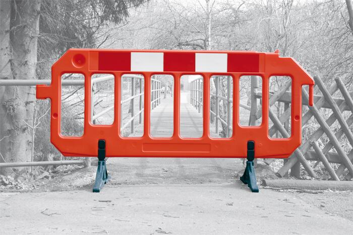 Anwendungsbeispiel als Absperrung: