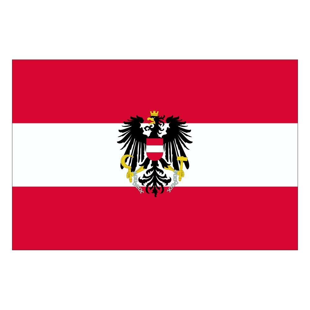 L&auml;nderflagge &Ouml;sterreich, Querformat, verschiedene Gr&ouml;&szlig;en, 110 g/m&sup2; oder 160 g/m&sup2;