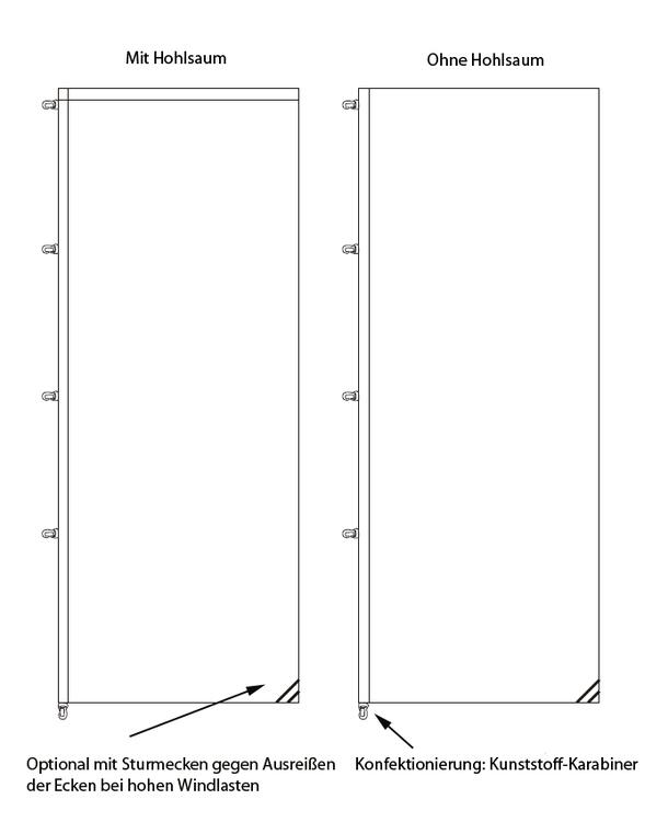 Länderflagge Slowenien, Hochformat, verschiedene Größen, 110 g/m² oder 160 g/m² - Technische
