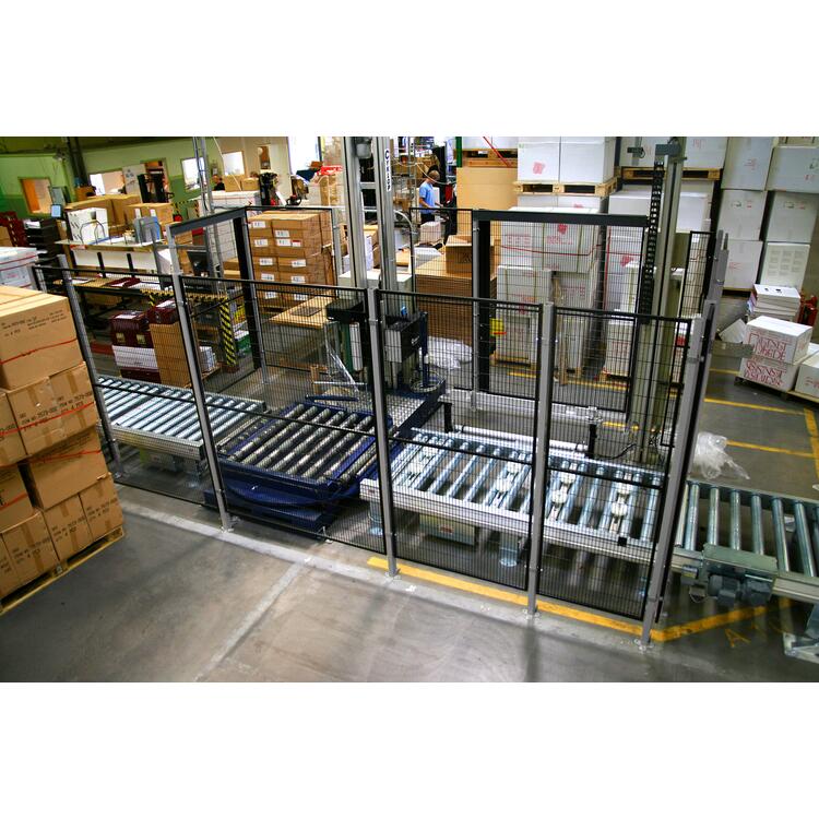 Maschinenschutzgitter Wandelement ′ST30′, verstärkter Rahmen, Höhe 2050 mm, Breite 200-1500 mm -