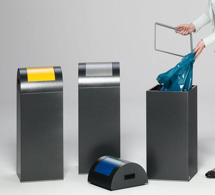 Anwendungsbeispiel: Klemmring zur Befestigung des Abfallsackes