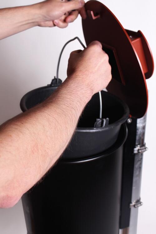 Detailansicht: herausnehmbarer Innenbehälter