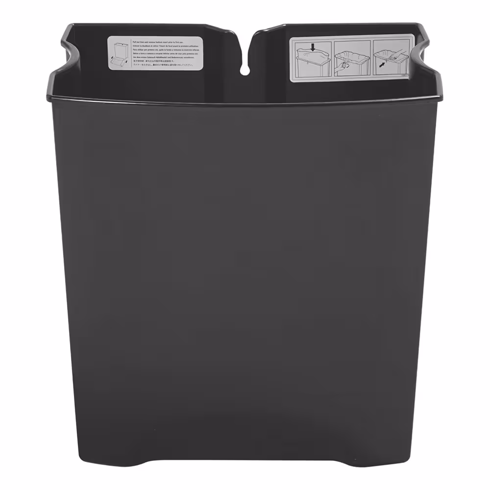 Innenbeh&auml;lter f&uuml;r Abfallbeh&auml;lter &prime;Slim Jim&prime; Rubbermaid, aus PE, schwarz