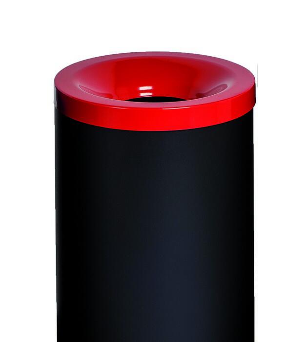 Detailansicht: Abfallbehälter -Pro 16- mit rotem Oberteil (Art. 35678-03)