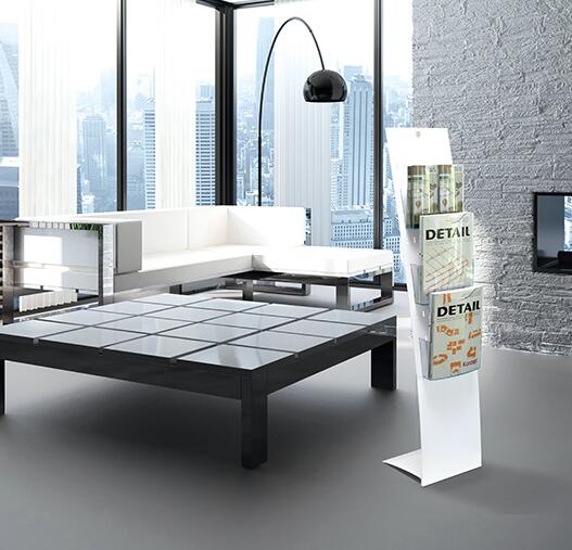 Anwendungsbeispiel: vielseitig gestaltbar (Infoständer nicht im Lieferumfang)