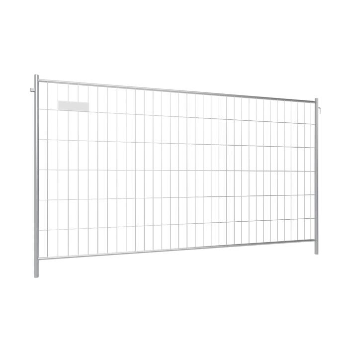 Bauzaun ′Profi′ Komplett-Set inkl. 29 Bauzaunelemente, 2 Paletten und 30 Füßen - Modellbeispiel: