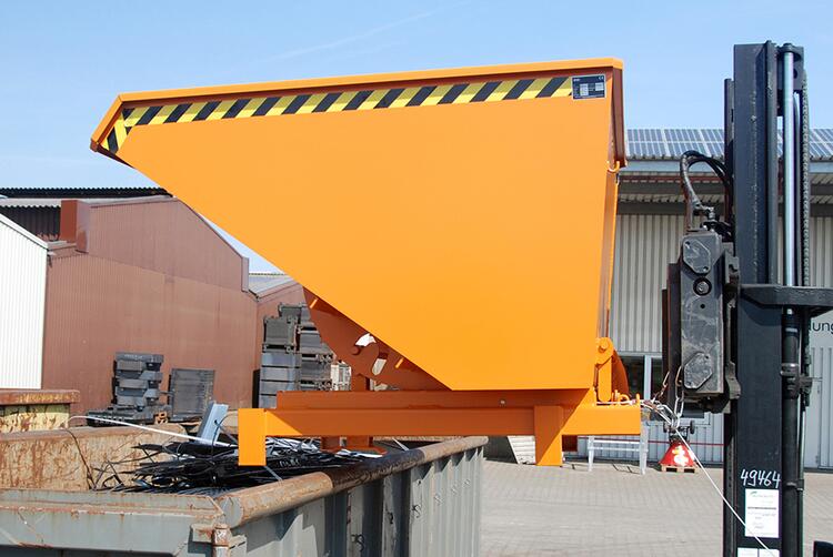 Anwendungsbeispiel: Autom. und manuelle Entriegelung des Schwerlastkippbers -Typ SK 2100- (Art.