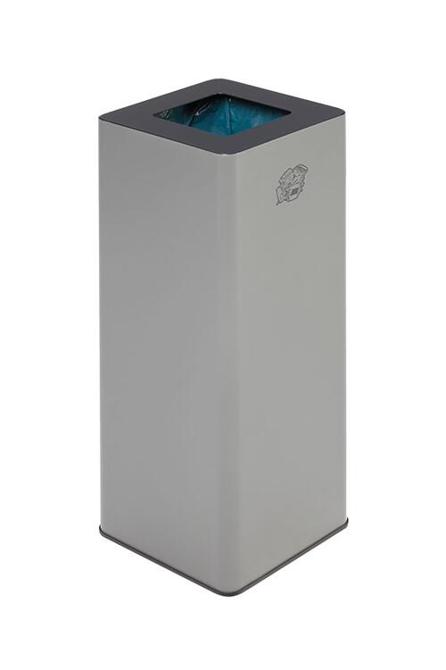 Modellbeispiel: Abfallbehälter -Cubo Quinta- 81 Liter, mit Aufsatz in anthrazit für Restmüll (Art.