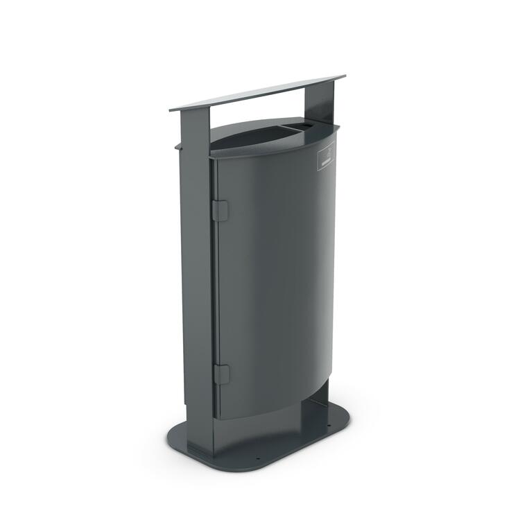 Modellbeispiel: Abfallbehälte mit Ascher -Kaspa+- (Artikel 40797)