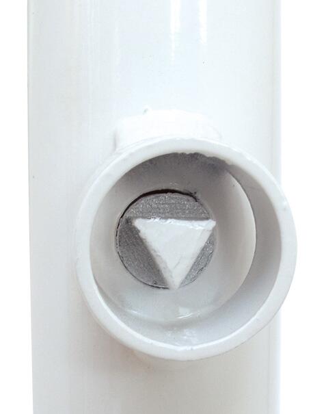 Absperrpfosten ′Bollard′ 70 x 70 mm, umlegbar, Hebe- und Kippmechanik, Dreikantverschluss -