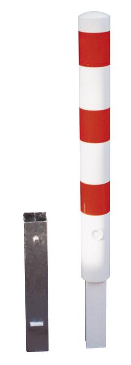 Modellbeispiel: Absperrpfosten -Bollard- herausnehmbar mit Dreikantverschluss, beschichtet (Art.