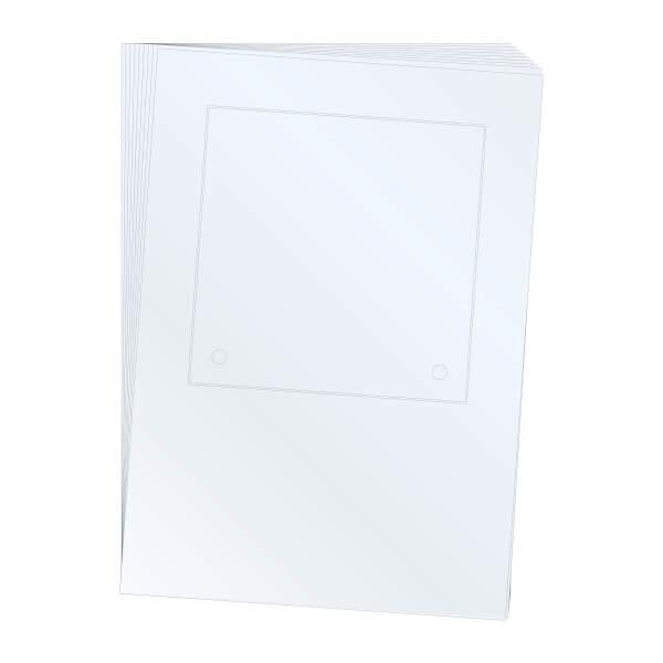 Beschriftungseinlagen für Türschild ′Cristallo′ mit 2 Bohrungen