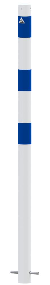 Absperrpfosten als E-Lades&auml;ulenschutz, Gesamth&ouml;he 1300 mm, &oslash; 60 oder 76 mm, verschiedene Farben