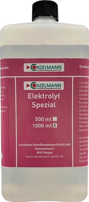 CONZELMANN Elektrolyt Spezial 1l Flasche, Reinigen, Polieren, Passivieren für geschliffene