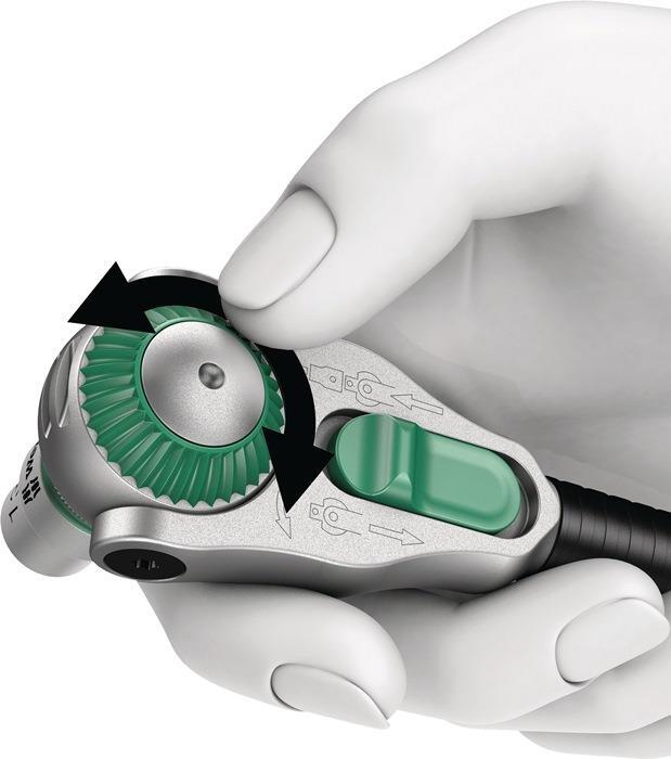 WERA Steckschlüsselsatz Zyklop Speed 29-tlg, 3/8 Zoll, 6-Kant, Umschaltknarre, SW 8-19 mm