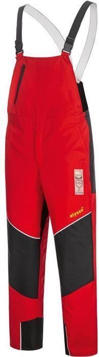 Schnittschutzlatzhose SPEIERLING ELYSEE Gr.48-60 rot/schwarz/gelb, EN ISO 11393 Kl. 1,