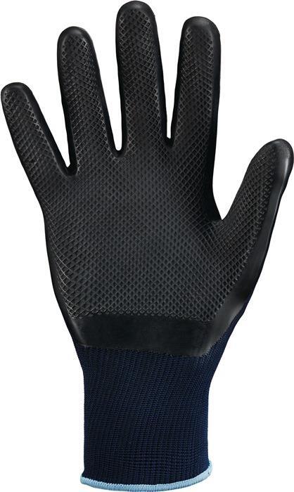 STRONGHAND GRIDSTER Handschuhe Gr.9/10/11, dunkelblau/schwarz, EN 388, EN 407, PSA II, Latex