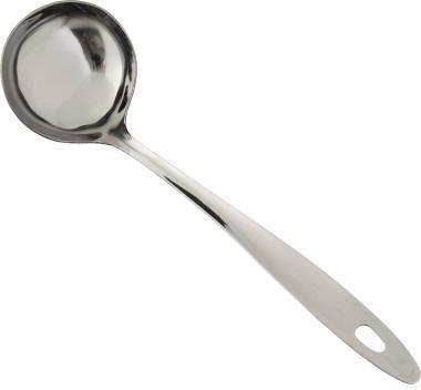 axentia Schöpfkelle Brilliant 30cm, Edelstahl, silber, mit Aufhängeöse, Besteck