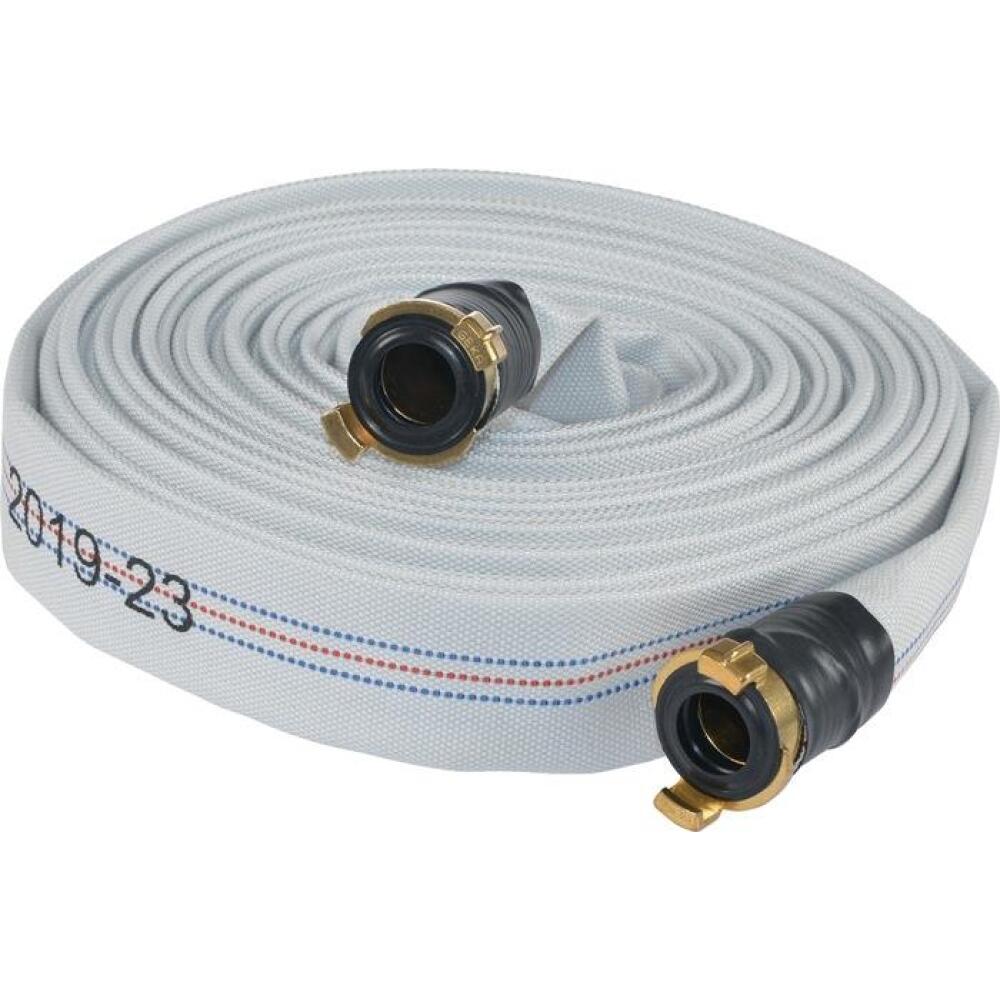 Bauschlauchgarnitur 1 1/4 oder 1 1/2 L.15m wei&szlig; KARASTO, komplett mit GEKA&reg; Schnellkupplungen