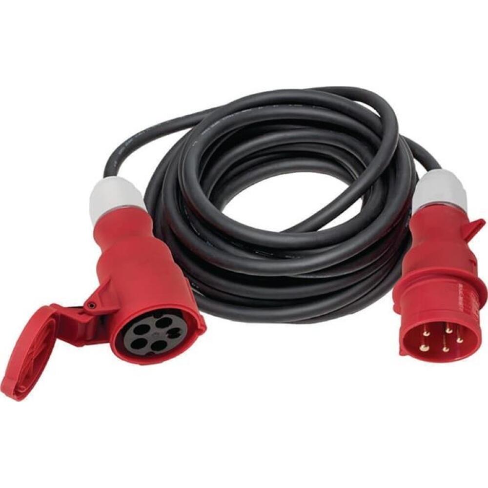 CEE-Verl&auml;ngerung 16A/32A/63A 400V 10m/25m H07RN-F schwarz IP44, mit Klappdeckel, Baustellenzulassung