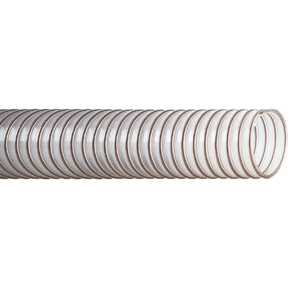 Absaugschlauch PURFLEX/L TEGUMA, transparent, PU, 20m, &oslash; 25-152mm, f&uuml;r leichte Anwendungen